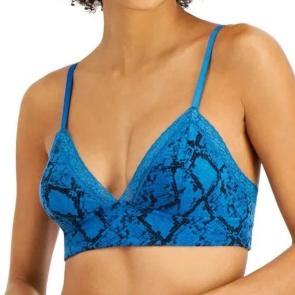 2 Jenni Bralettes 1 Blue Print & 1 Black NWT Size Small - Picture 3 of 12